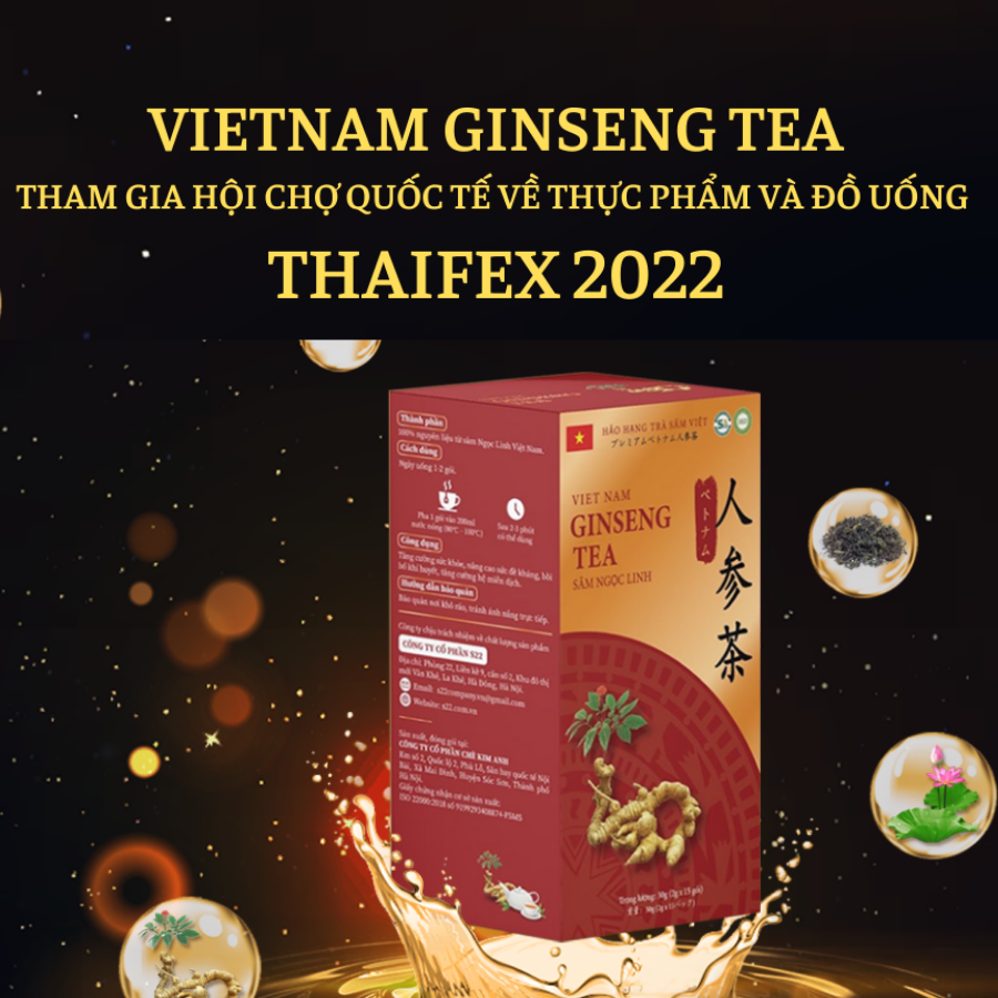 Vietnam Ginseng Tea tham gia Hội chợ quốc tế Thaifex Anuga Asia 2022